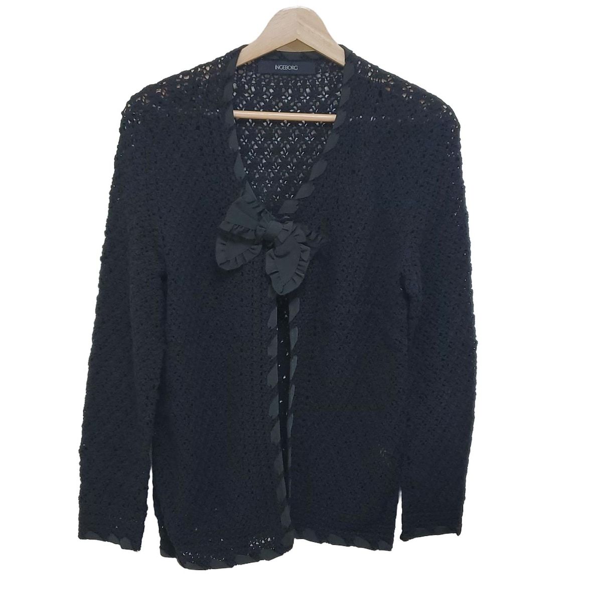 INGEBORG(インゲボルグ) カーディガン レディース美品 - 黒 長袖