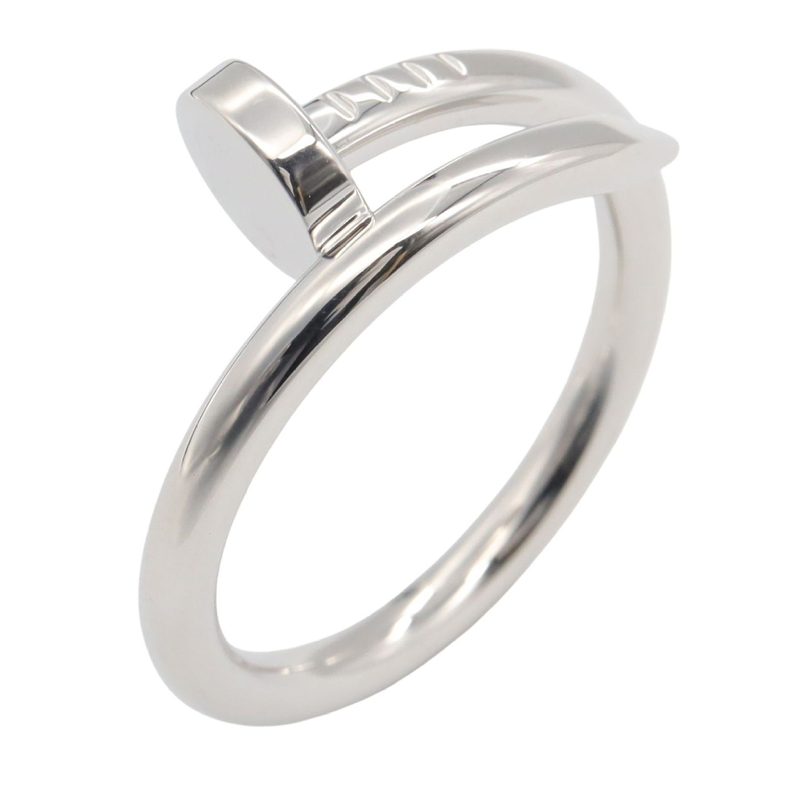 カルティエ CARTIER リング 指輪 ジュストアンクル リング K18WG ホワイトゴールド ジュストアンクル リング ユニセックス Used A