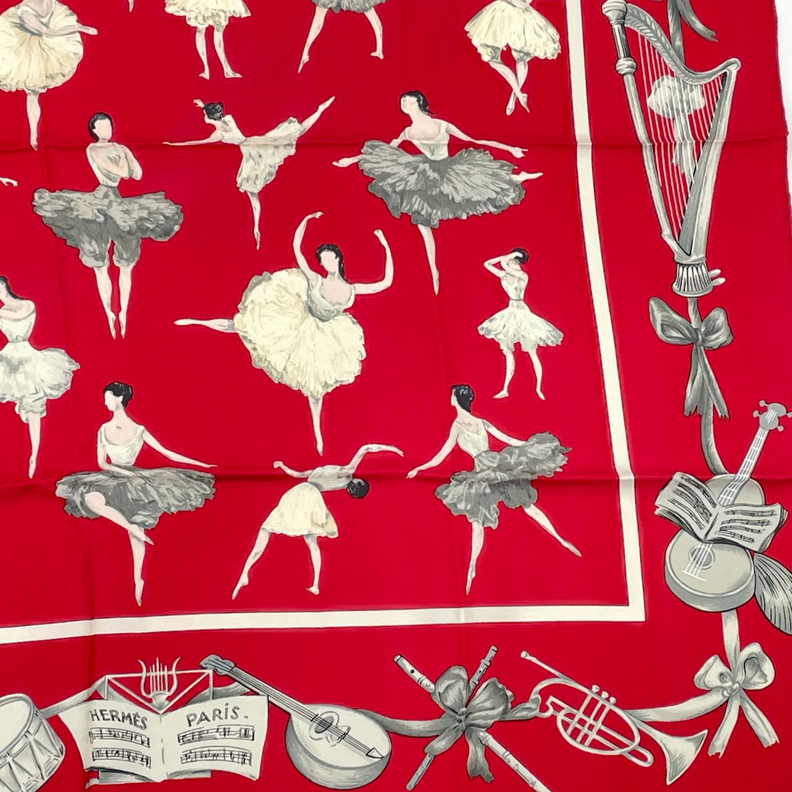 極美品 HERMES エルメス カレ90 シルク スカーフ La Danse ラ ダンス
