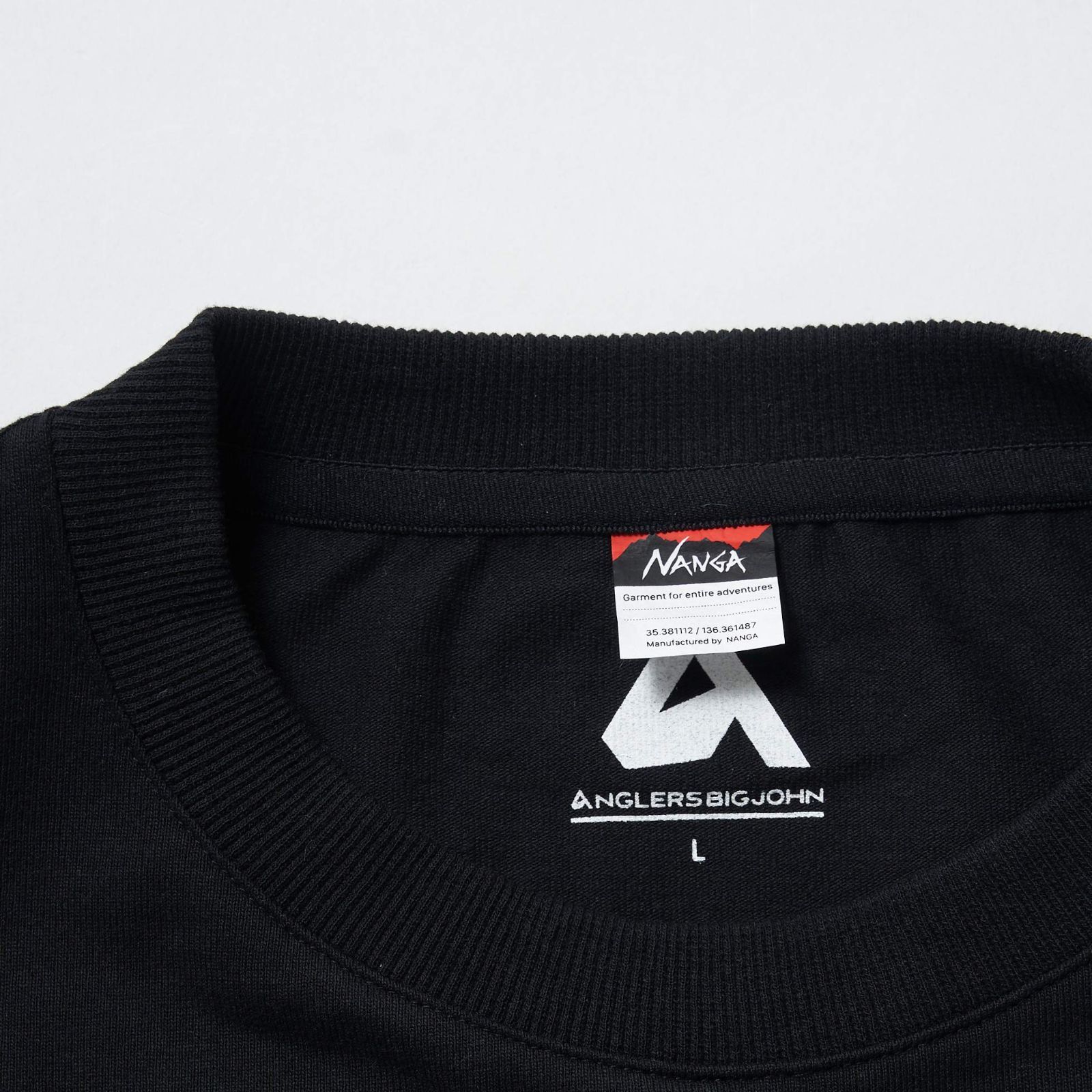 NANGA × ANGLERS BIGJOHN ホワイト ブラックTシャツ2枚