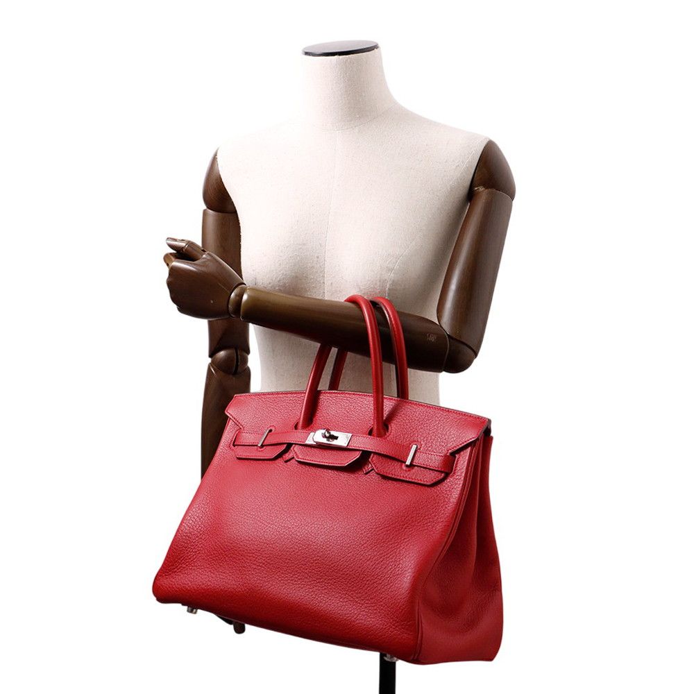 HERMÈS エルメス　バーキン35 ルージュカザック　超美品 エルメス バーキン35 トゴ ゴールド ゴールド金具 Z:2021年