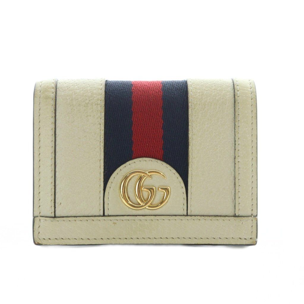 GUCCI グッチ 財布 二つ折り オフィディア 白