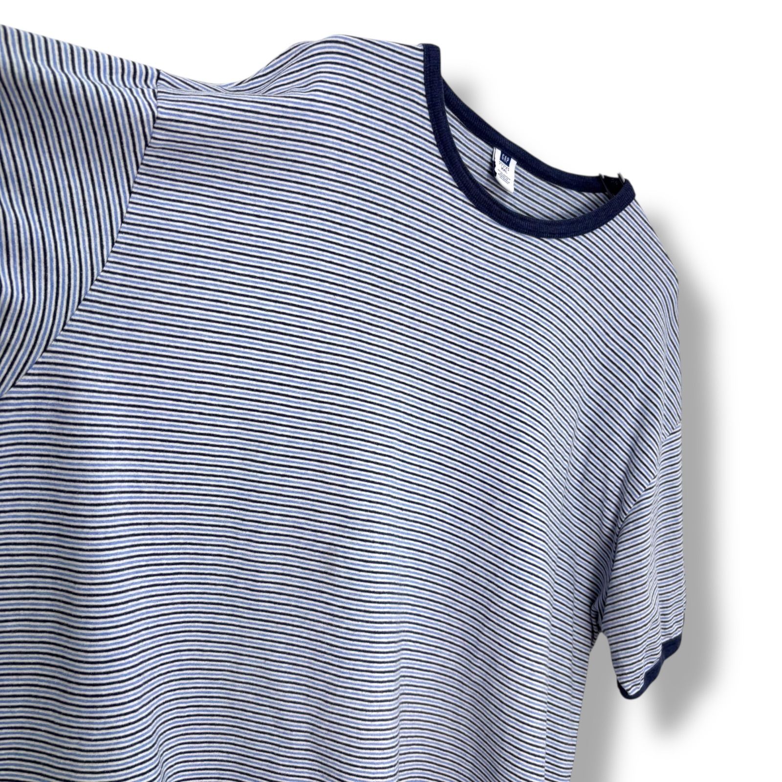 90s-00s OLD GAP Multi Border T-Shirt 【XXL】 90年代 Y2K ボーダーT 