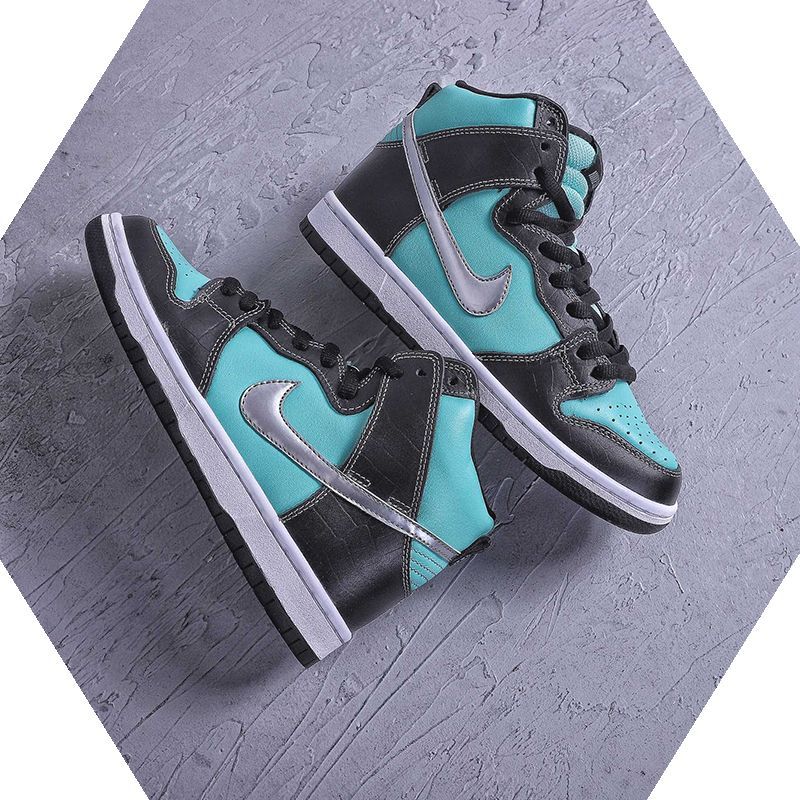 本日の新品は未使用です Nike Dunk SB Diamond Supply Co. High#0 並行輸入品【653599-400】