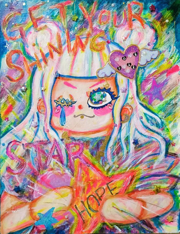【メッセージアート】★GET YOUR SHINING STAR★ 新作メッセージアート】☆GET YOUR SHINING STAR☆ - メルカリ