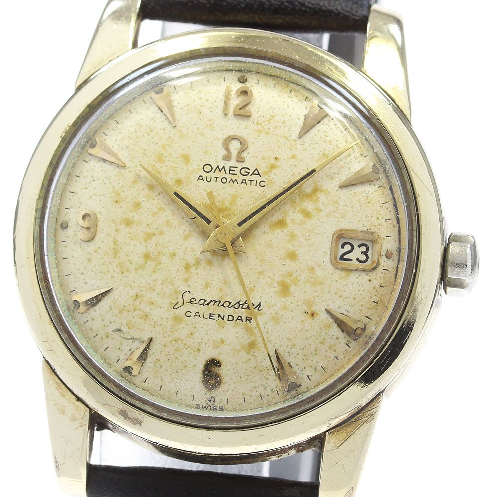 オメガ OMEGA 2849-1 シーマスターカレンダー デイト Cal.502 自動巻き メンズ_864652