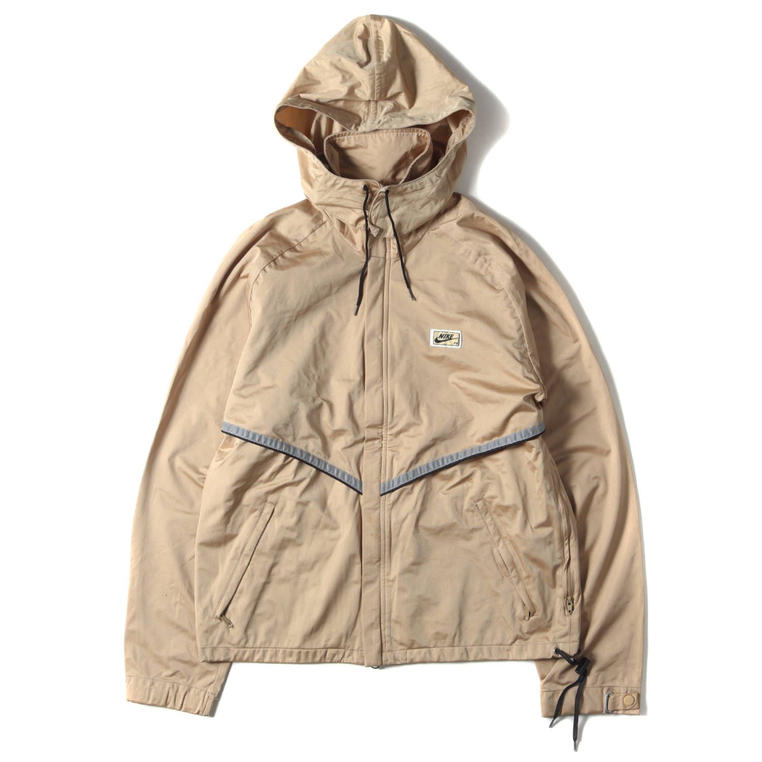 NIKE ナイキ 80s GORE-TEX フード付き ウォームアップ ジャケット ゴールド 記載なし(M位) vintage ヴィンテージ 80年代 古着 アウター ブルゾン【メンズ】