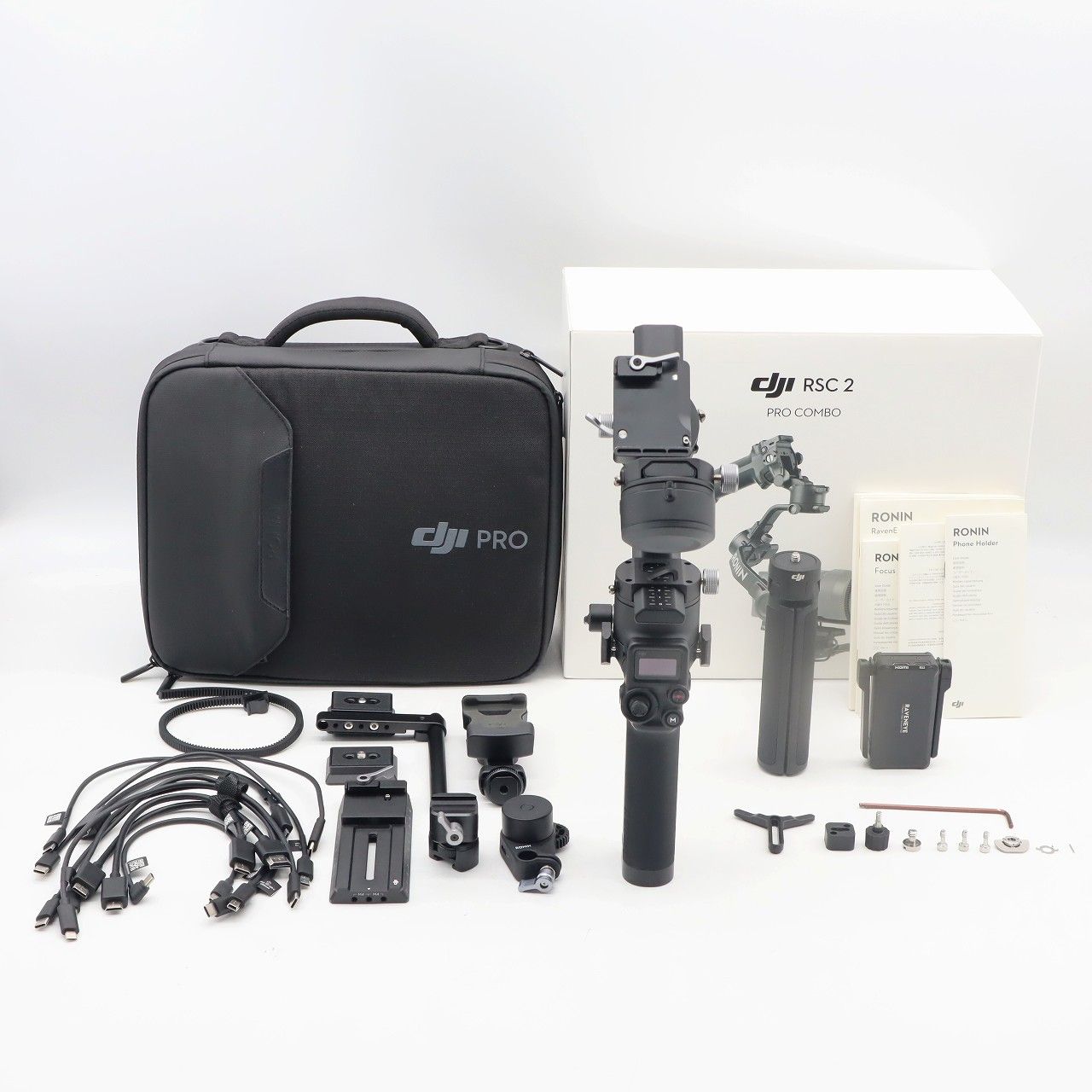 DJI RSC 2 コンボ 一眼レフカメラ向け3軸ジンバルスタビライザー 折りたたみ設計 最大積載量3 kg Canon|Sony|Panasonic|Nikon|Fujifilm製カメラ対応 キャリーケースとアクセサリー同梱 ブラック