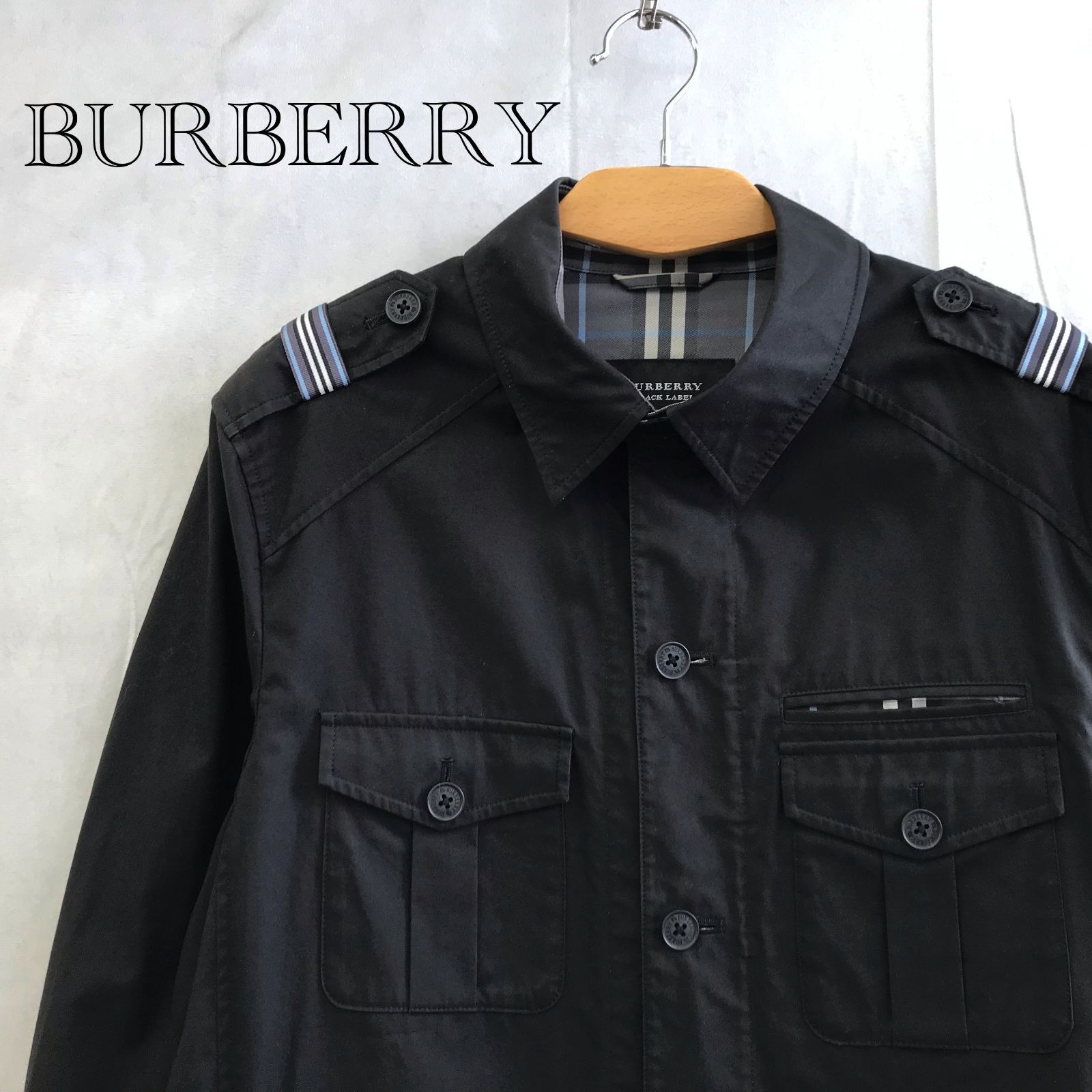 BURBERRY BLACK LABEL ミリタリージャケット ブラック 【公式通販】