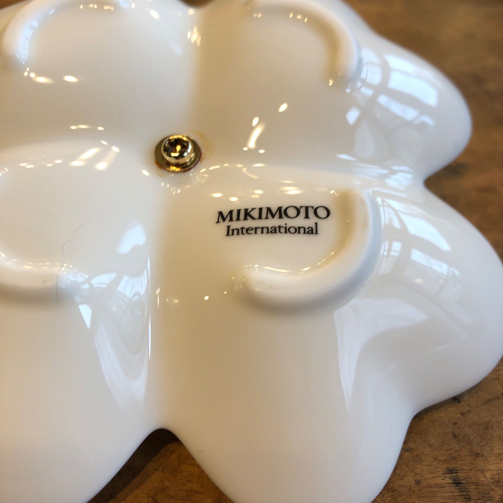 mikimoto ミキモト アクセサリートレイ クローバー パール付き - メルカリ