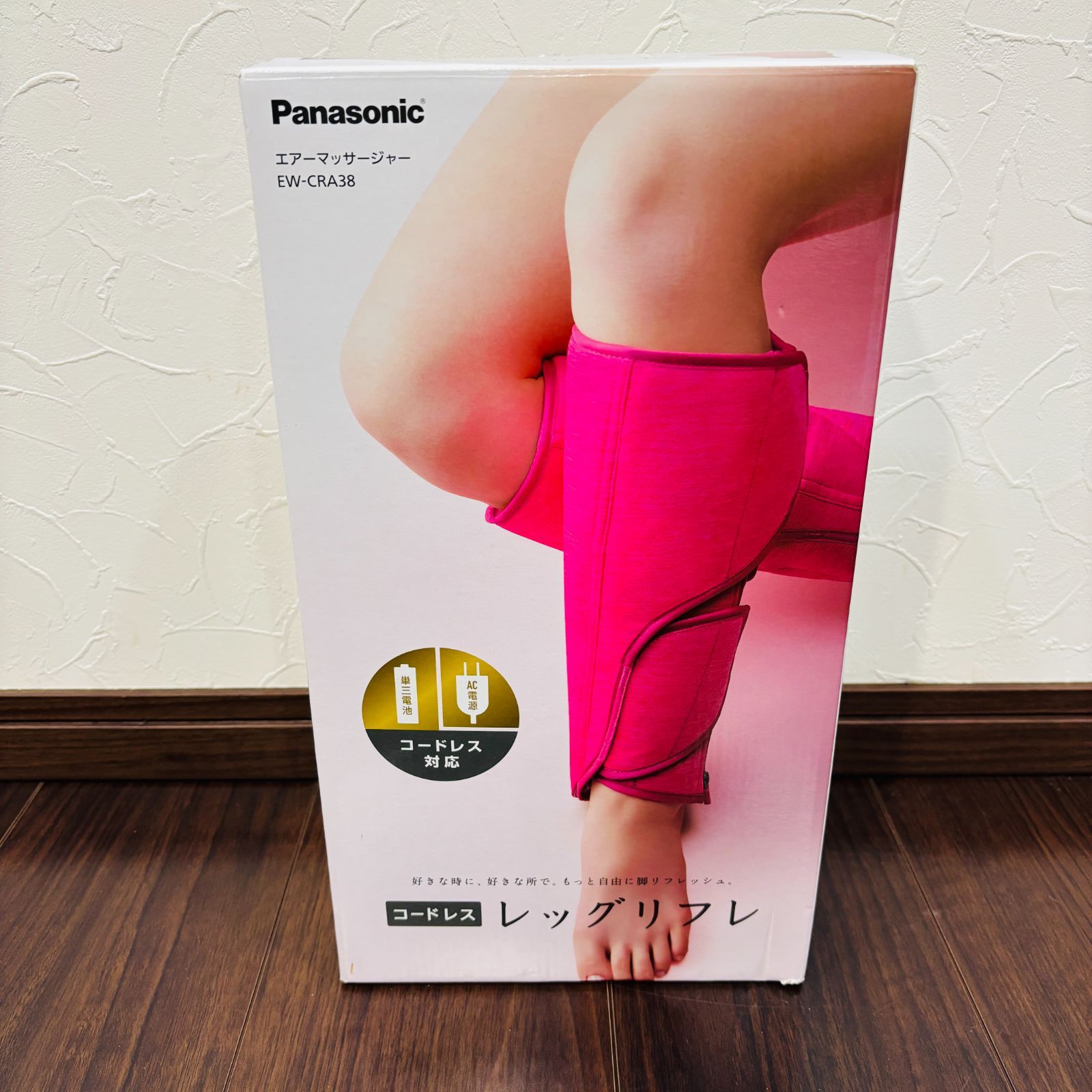 Panasonic パナソニック エアーマッサージャー コードレスレッグリフレ ピンク EW-CRA38-P KANDAIZUMI_COM