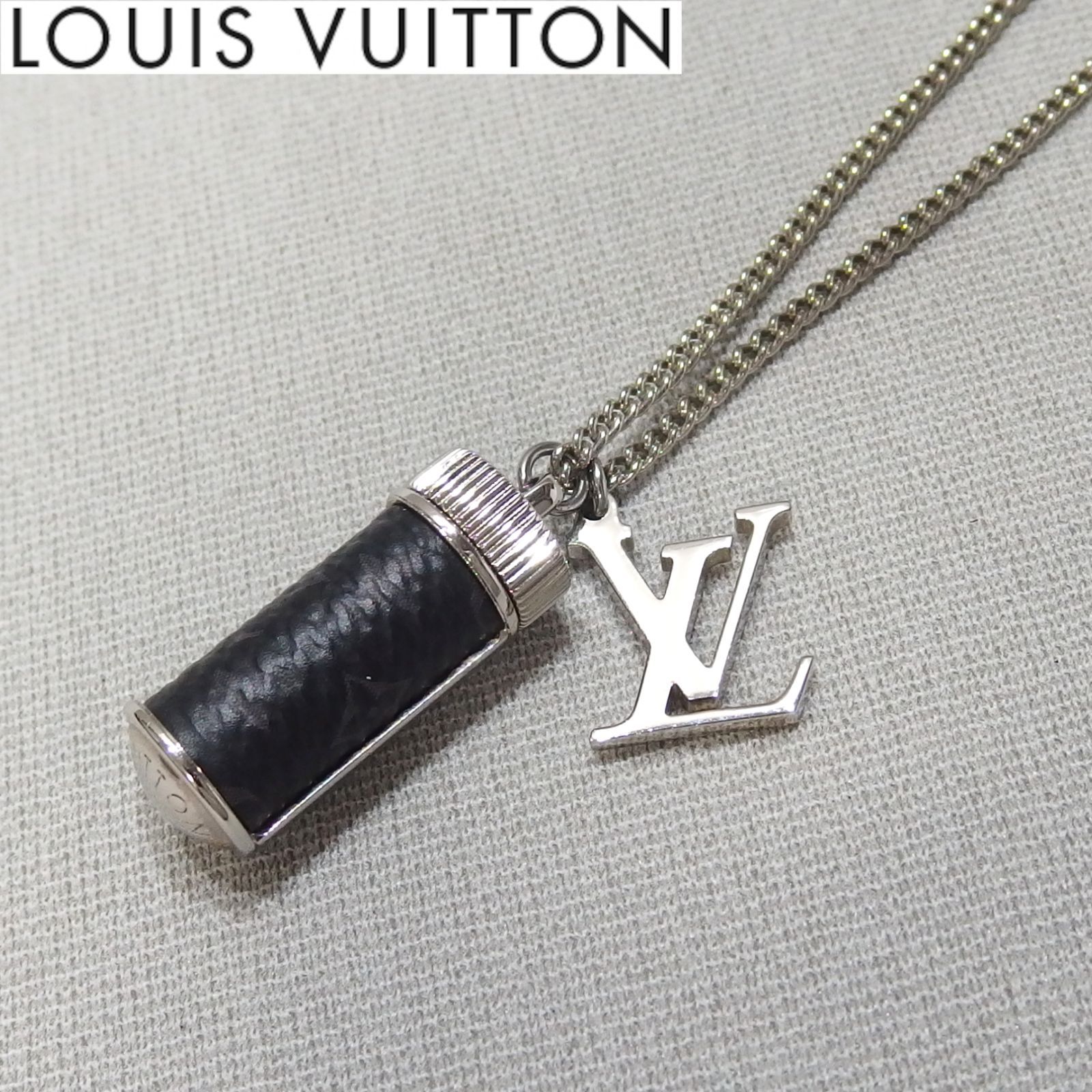 美品☆LOUIS VUITTON ネックレス コリエチャームズ モノグラム エクリプス M63641 ロング ルイ・ヴィトン☆ - メルカリ