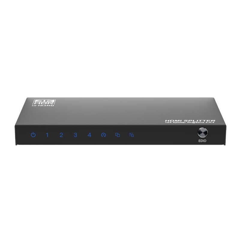 送料無料 ♥ 未開梱 テック 4K60Hz対応 HDMI4分配器 ブラック THDSP14D-4K60S2