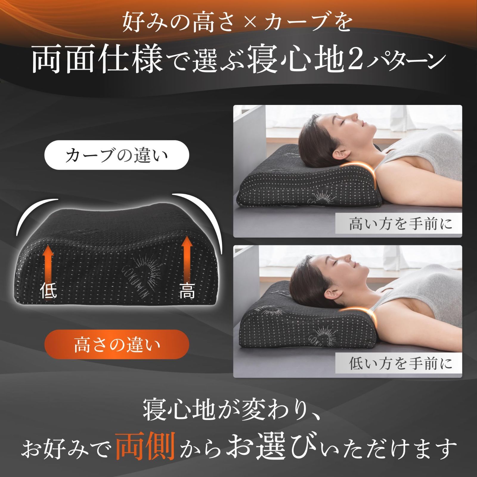 高さ調整 首が痛くなりにくい