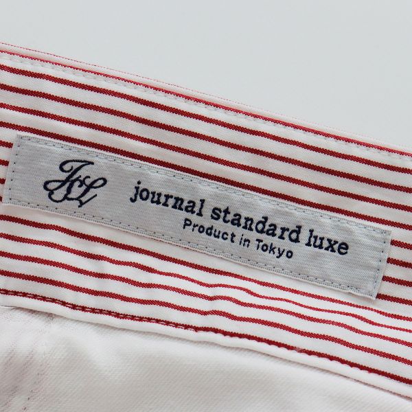 2022SS journal standard luxe ジャーナルスタンダードラックス ストライプダンプ サイドポケットテーパーパンツ  S【2400013362849】