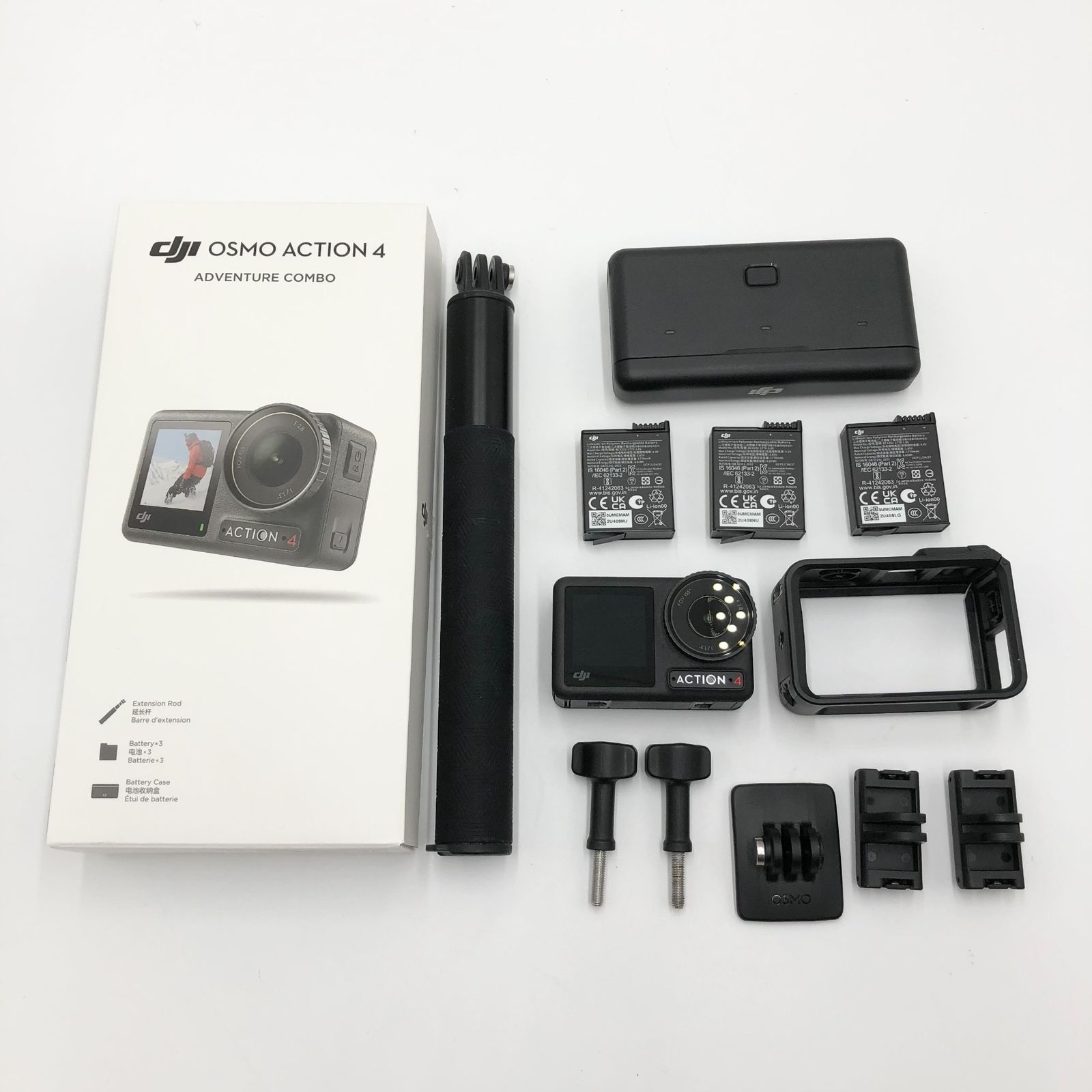 DJI アクションカメラ Osmo Action 4 アドベンチャー コンボ 正規品 4K|120fps対応 防水カメラ 1|1.3インチセンサー搭載 10-bit - D-Log M 155º超広角FOV