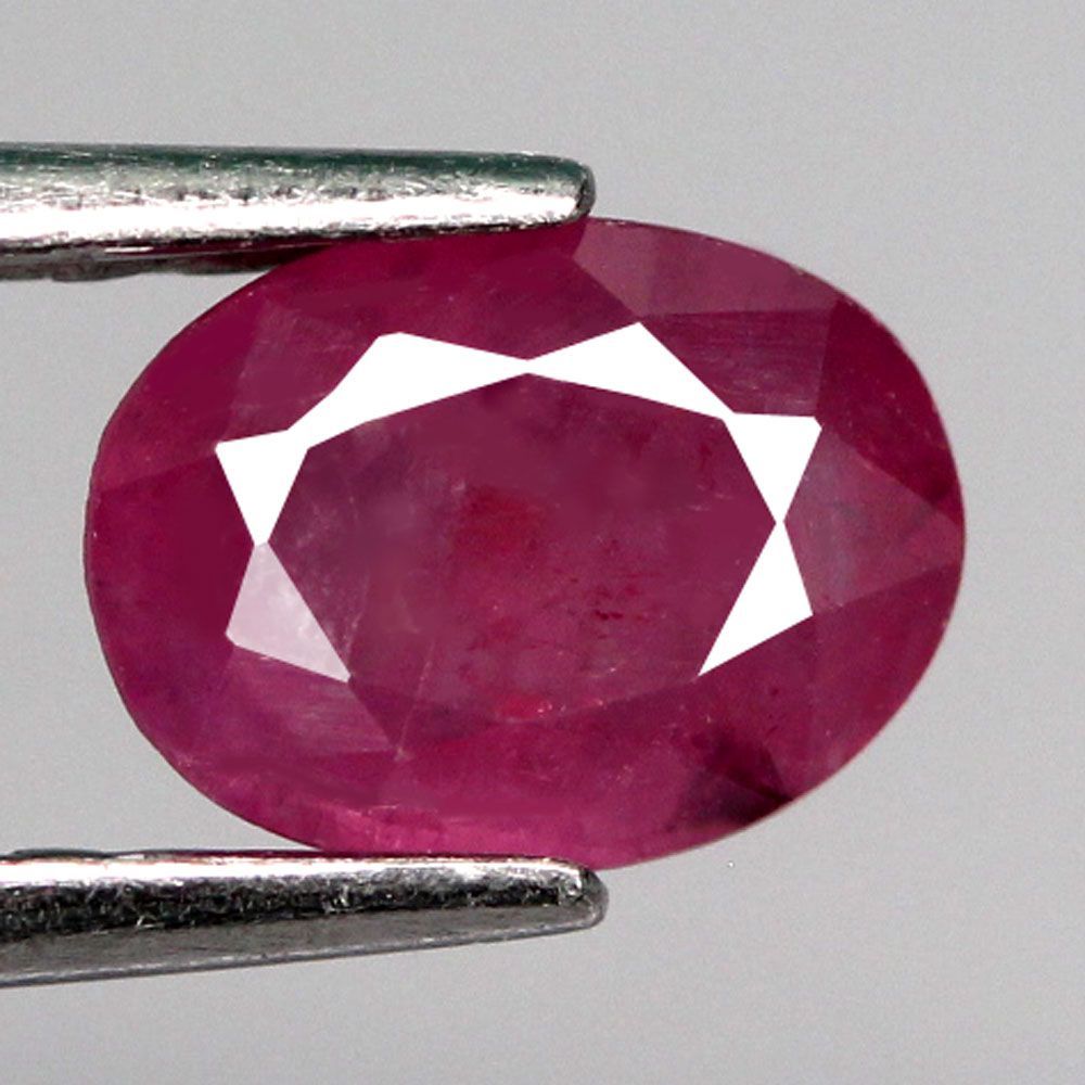 【天然ルビールース 1.13ct:7338】タンザニア産 Natural Ruby 裸石 標本 鉱物 宝石 コランダム jewelry Winza  Tanzania