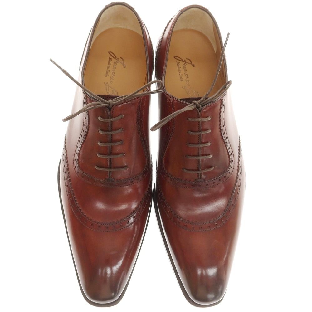 フランチェスコ ベニーニョ BENIGNO ドレスシューズ ブラウン サイズ7 1 2 メンズ