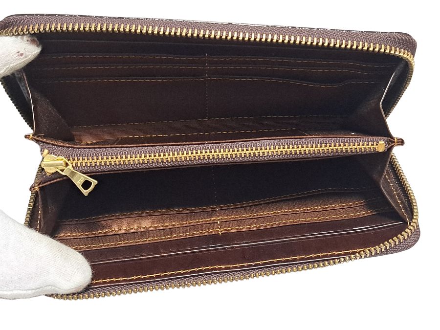 キャサリンハムネット ロンドン KATHARINE HAMNETT LONDON 財布 長財布 メンズ ラウンドファスナー オリーブ カーキ レザー キャサリンハムネット ロンドン KATHARINE HAMNETT LONDON 財布 長財布