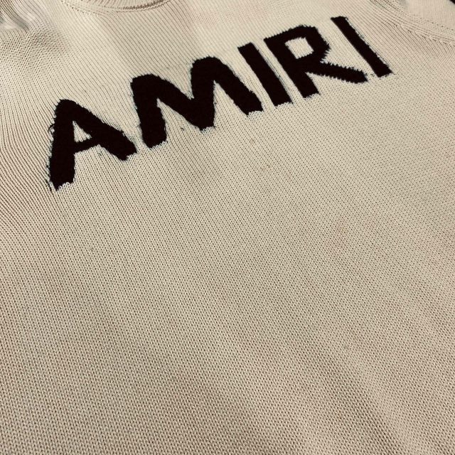amiri 22aw EYELASH LOGO CREW SWEATER SIZE-XXL アミリ クラッシュ 