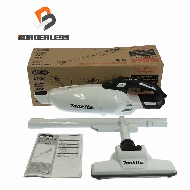 ☆未使用品☆makita マキタ 18V 充電式クリーナー CL284FDZW 白