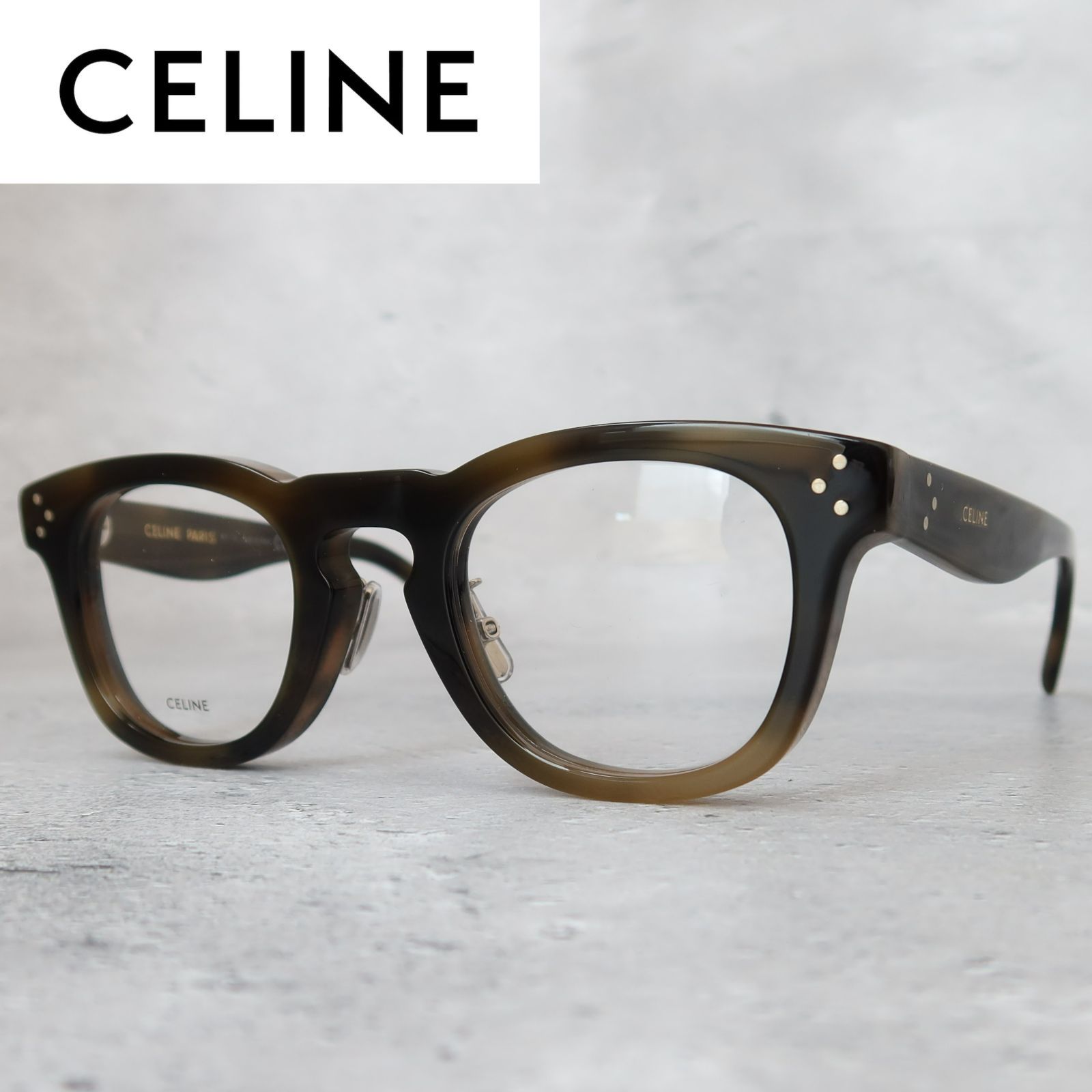 CELINE セリーヌ ウェリントン メガネ ブラウン-