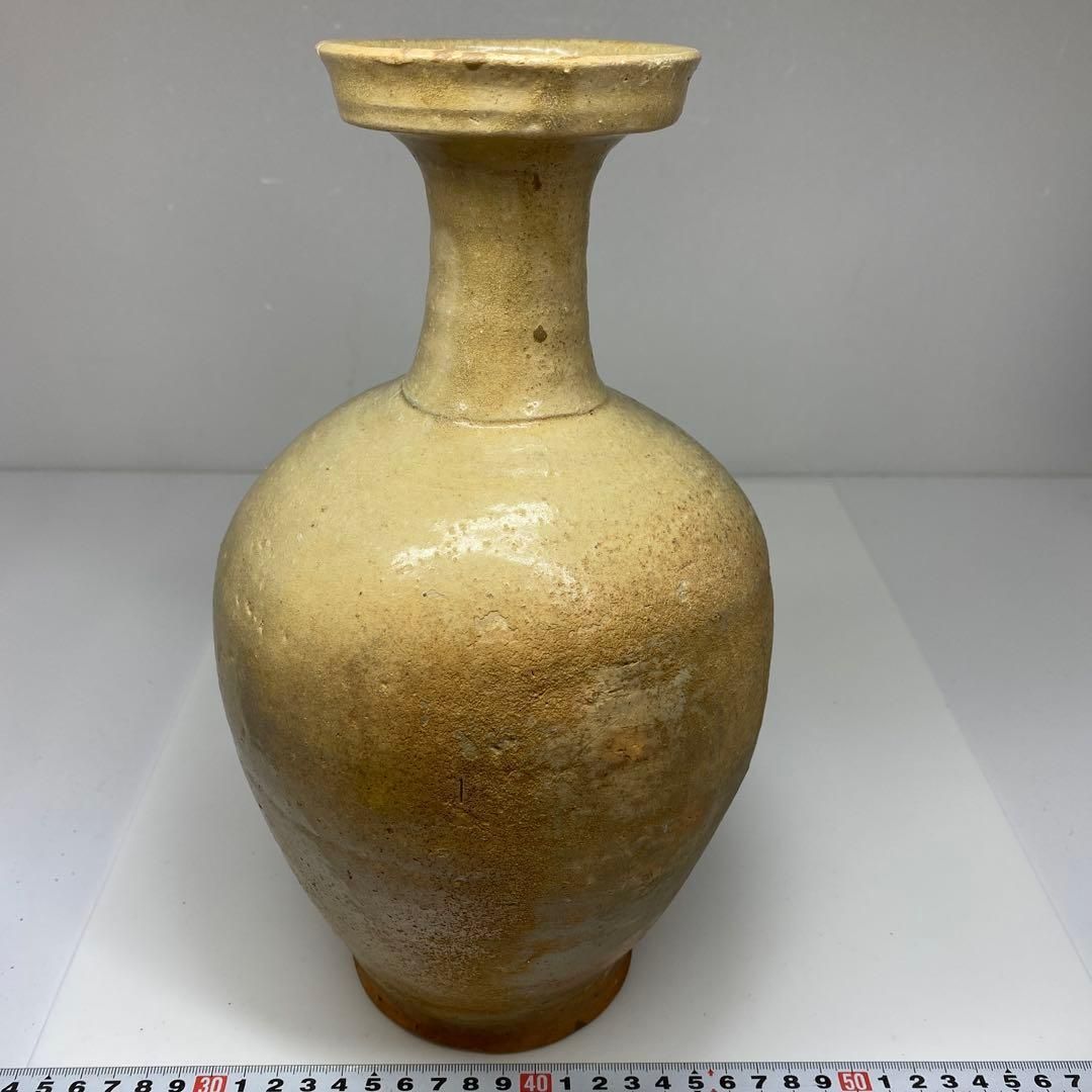 16世紀 高麗青磁 花瓶 高さ29.5㎝ タヒチル 東な6-1229