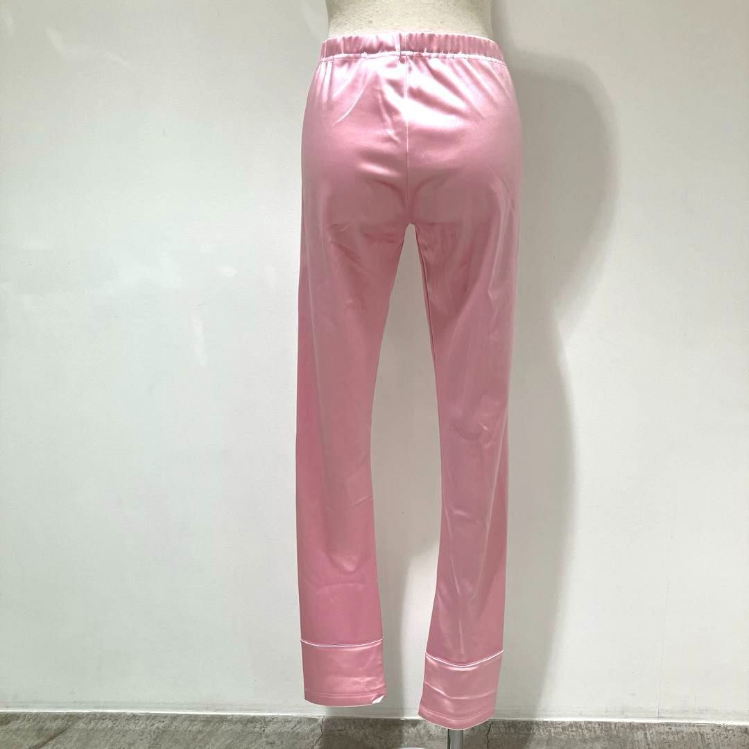 JB-P014 ジュンヤワタナベ コムデギャルソン JUNYA WATANABE COMME des GARCONS ナイロンストレッチサテン レギンスパンツ ピンク Mサイズ 2018年A W