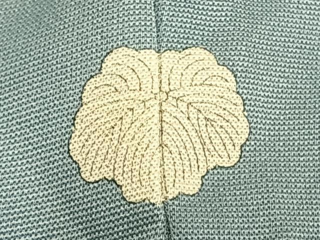 平和屋本店□希少 人間国宝 山田貢 訪問着 刺繍 松 淡藤色地 金彩