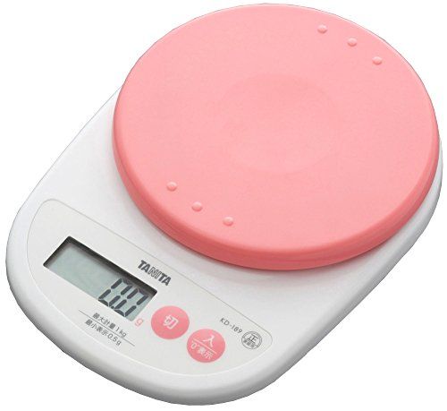 タニタ デジタルクッキングスケール 1kg 0.5g単位 フランボワーズピンク KD-189-PK