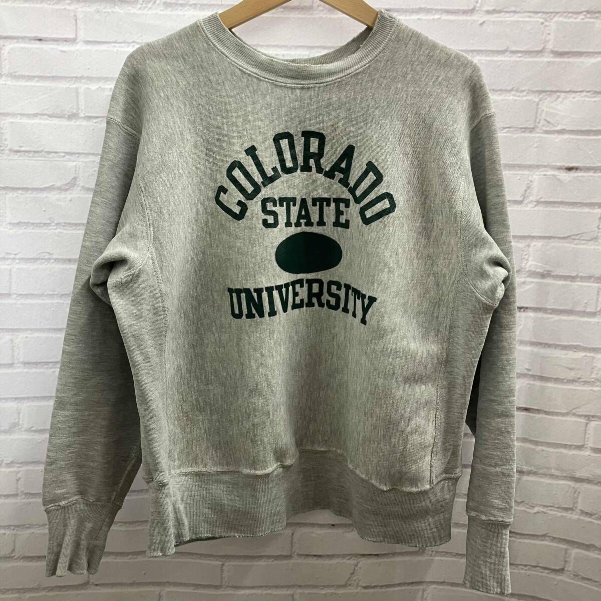 Champion | チャンピオン | REVERSE WEAVE | スウェット | 70s | 単色タグ | 4段ラバープリント | 古着 | サイズM | グレー