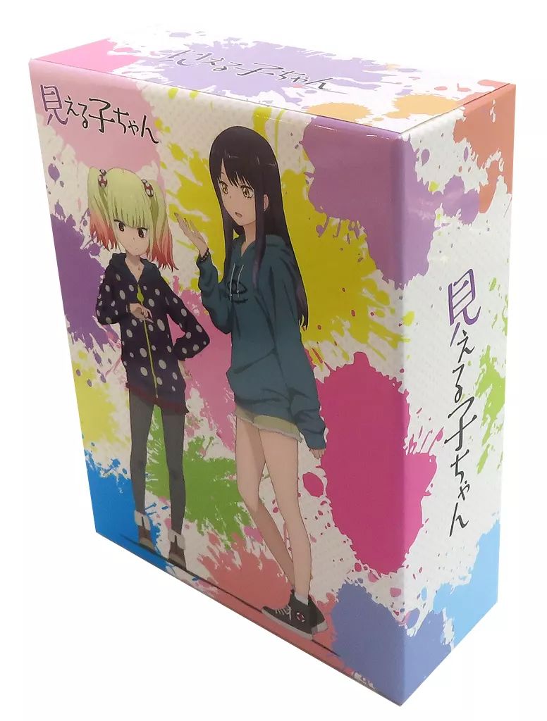 雑貨 みこ＆ユリア アニメ描き下ろしイラスト使用全巻収納BOX Blu-ray DVD 見える子ちゃん ソフマップ アニメガ全巻 特典