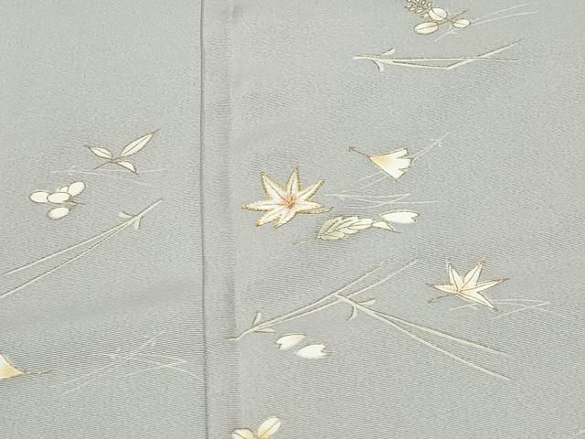 平和屋着物○訪問着 刺繍 吹き寄せ文 金彩 正絹 逸品 CAAT7190vf