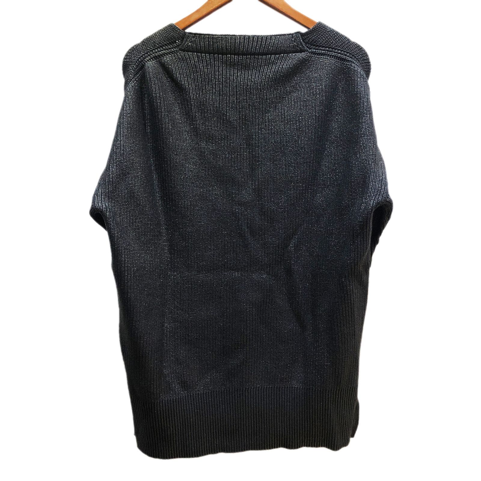 DIESEL ディーゼル Logo Plate Knit Cardigan Black ロゴ プレート 