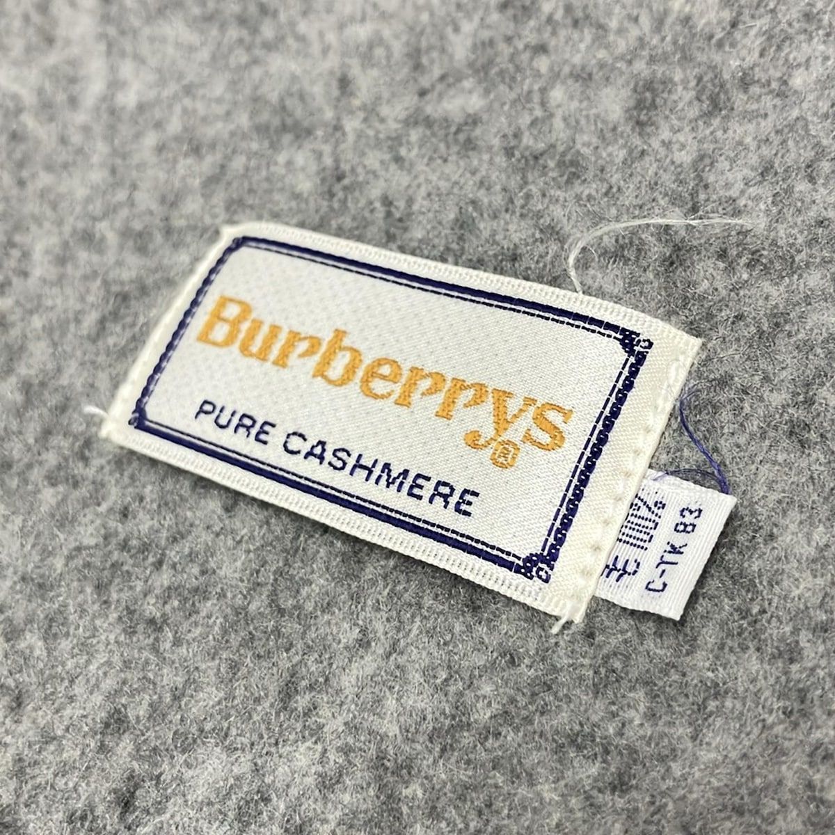 Burberry's(バーバリーズ) マフラー - グレー カシミヤ - メルカリ