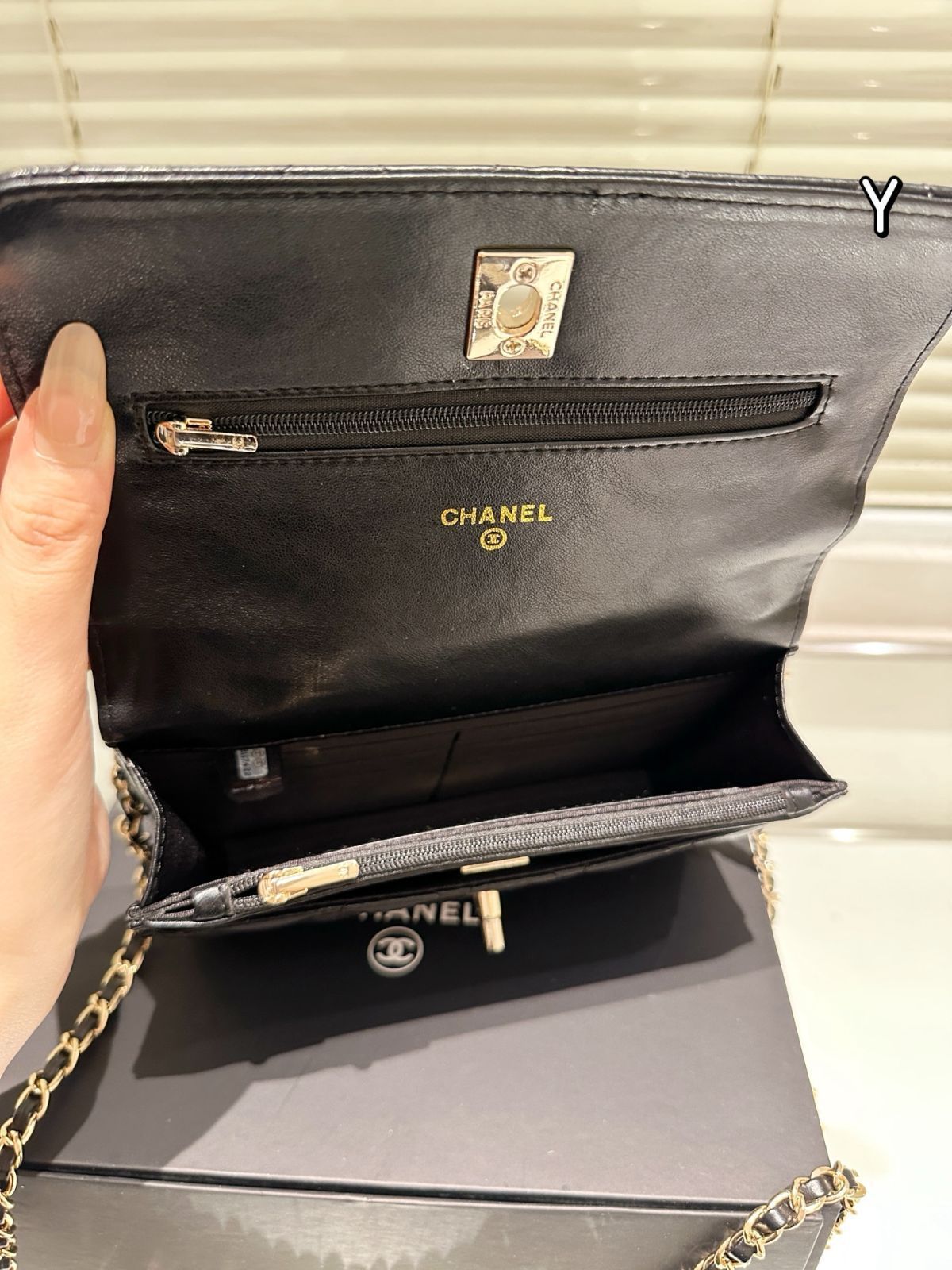 今日特価】CHANEL 25P Heart Pendant WOC Chain Bag / シャネル