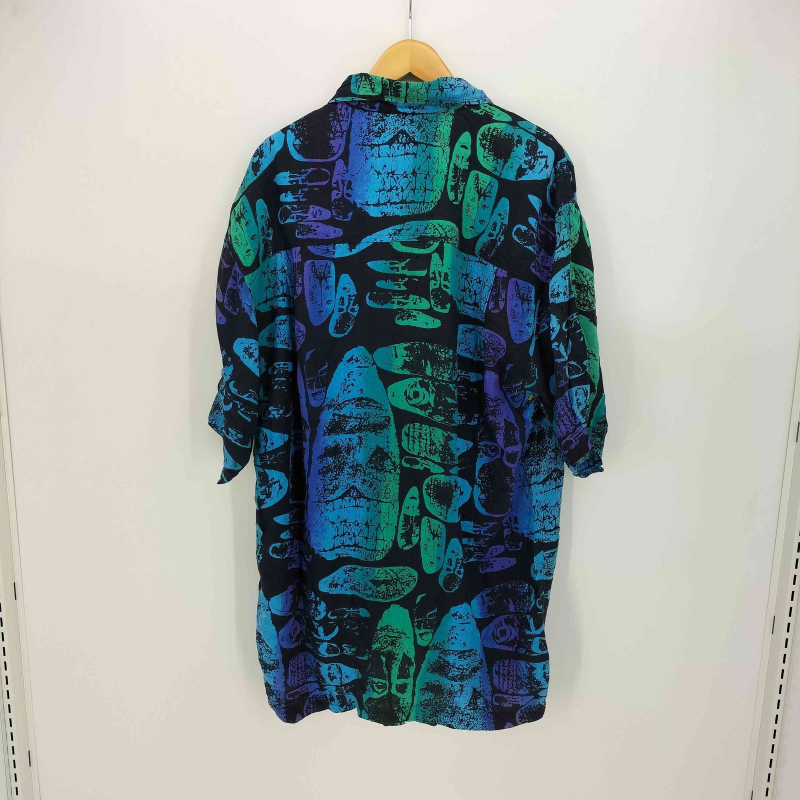 ユーズドフルギ USED古着 JACK HOOLYWOOD 90s 総柄 レーヨン