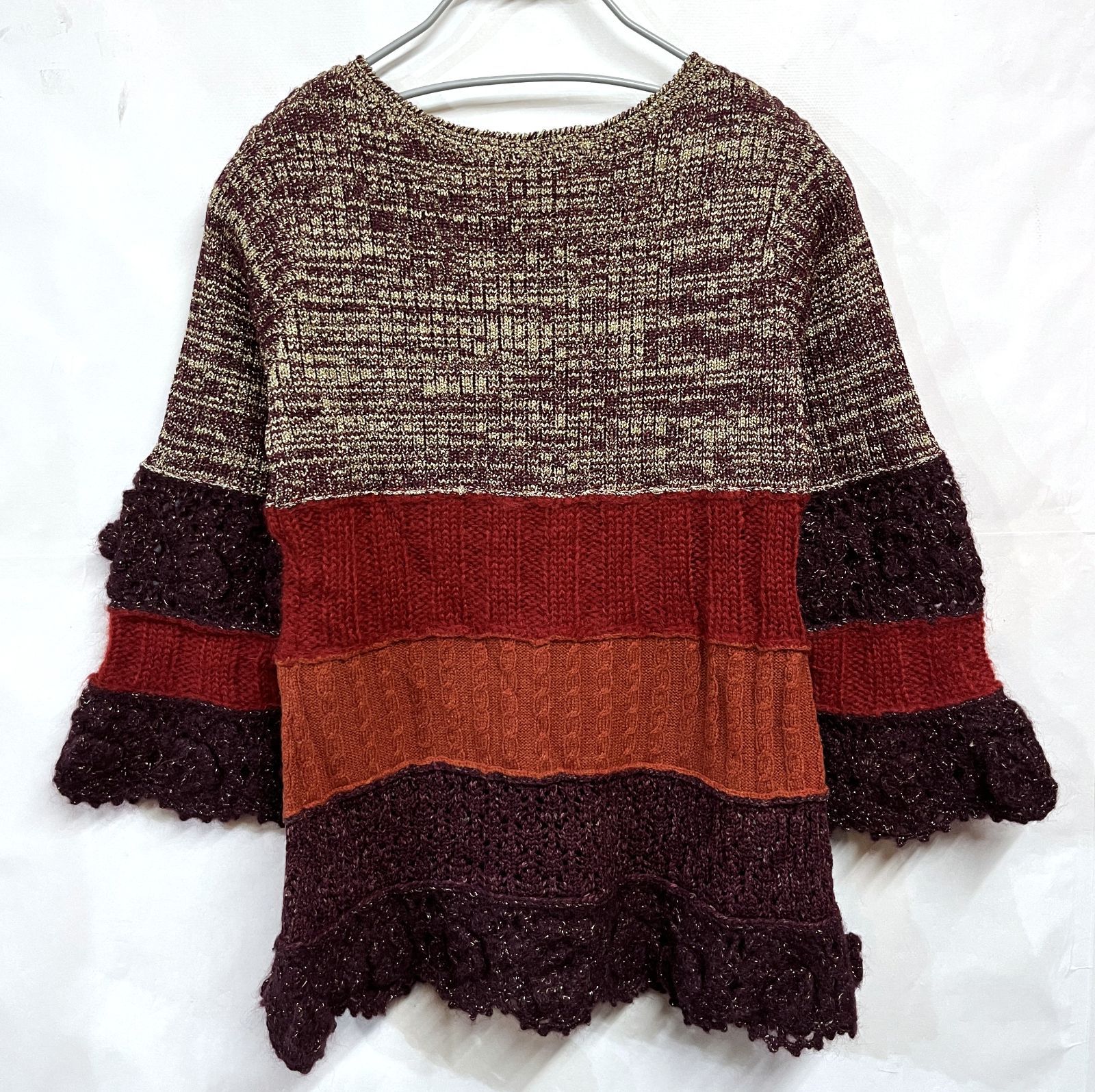 00s ヴィンテージ デッドストック KEITA MARUYAMA TOKYO PARIS｜ケイタマルヤマ トウキョウパリス ボーダー リブニット KWY NICORILABO_COM