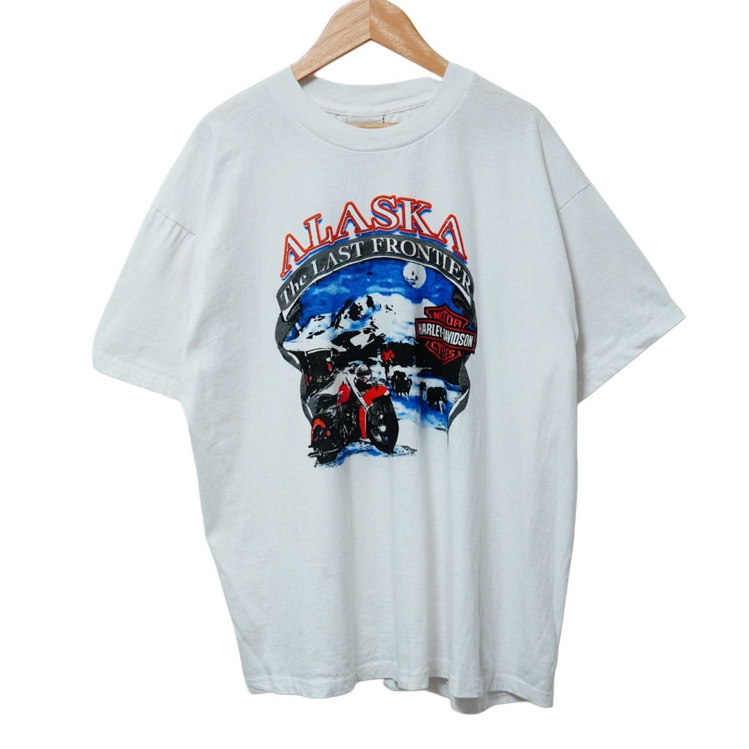 00s ハーレーダビッドソン プリントtシャツ 両面 Lサイズ