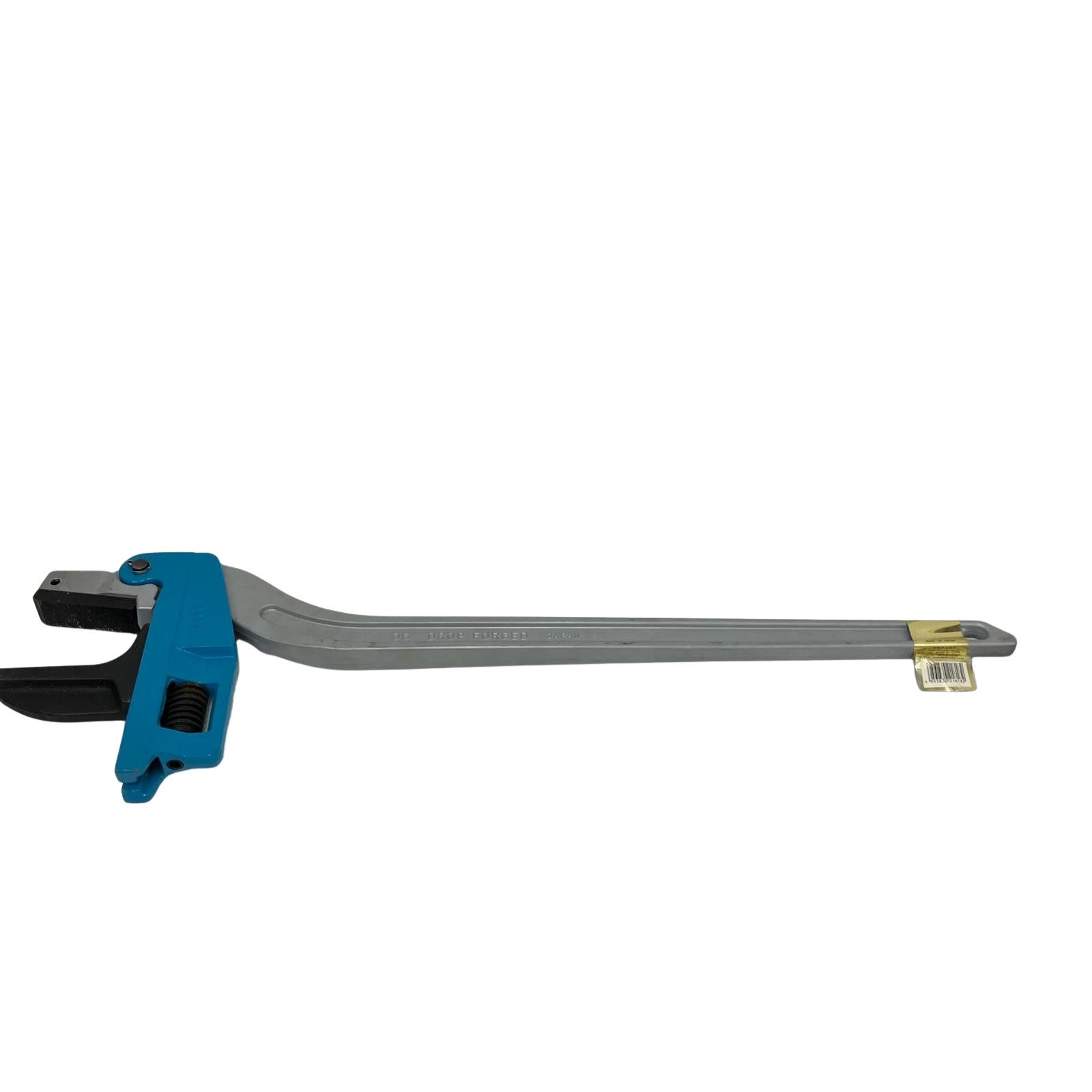 HIT 被覆管用ブルーアルミパイプレンチ (J型) 白管兼用型 900mm ALP900J | HIT 被覆管用ブルーアルミパイプレンチ (J型) 白管兼用型