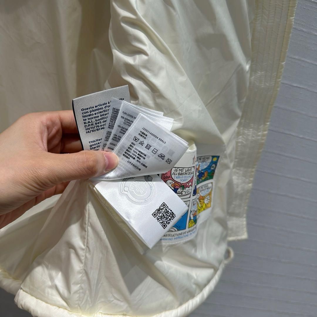 【MONCLER Off-White】 ダウン ベスト 取り外し可能 イエロー Moncler ホワイト ダウンベスト レディース｜本日限定特価｜新品