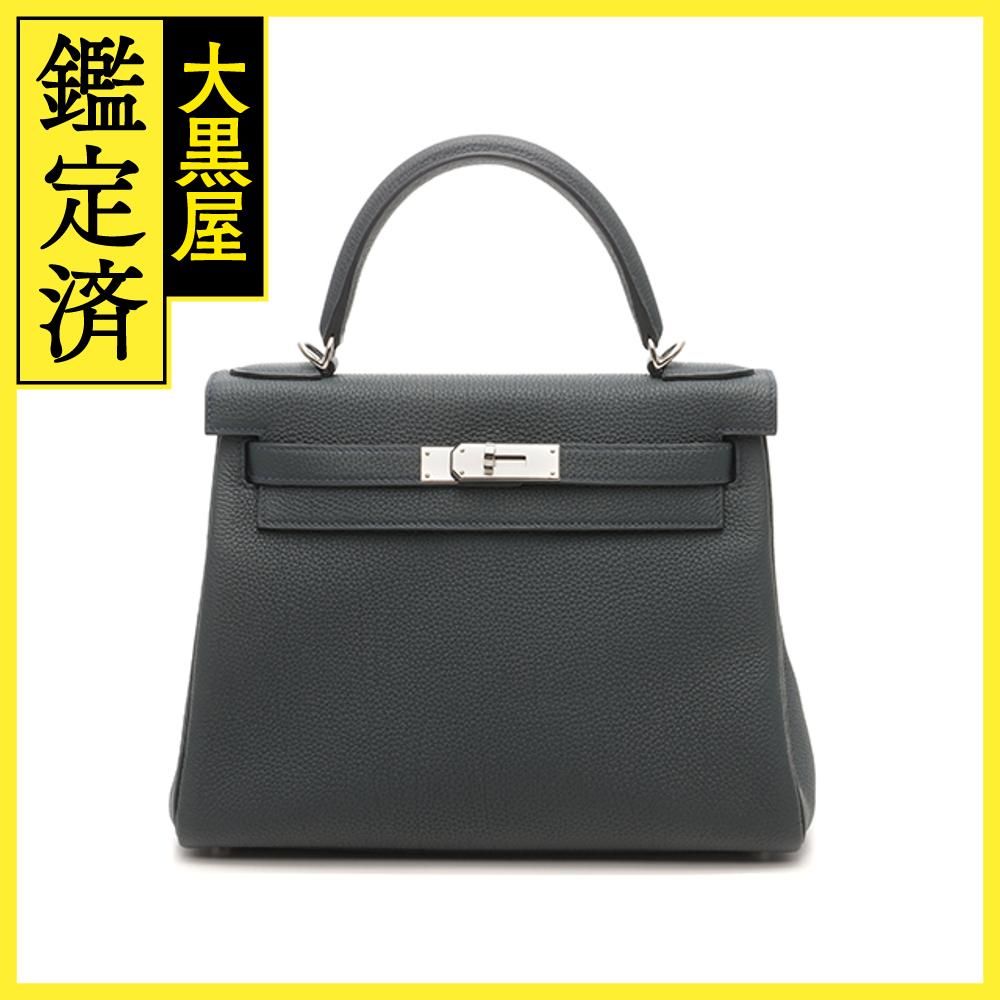 HERMES エルメス ケリー28 ヴェールルソー SV シルバー金具 D刻 2019年