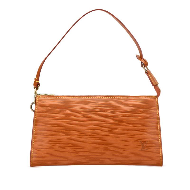 ルイ ヴィトン エピ アクセソワール ポーチ ミニハンドバッグ M52943 ケニアブラウン レザー レディース LOUIS VUITTON 1-0207738