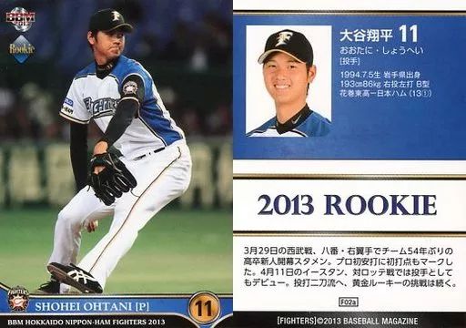 【二刀流復活】大谷翔平　2013ルーキーカード　lCONS HOPE　ドジャース 二刀流復活】大谷翔平2013ルーキーカードlCONS HOPEドジャース