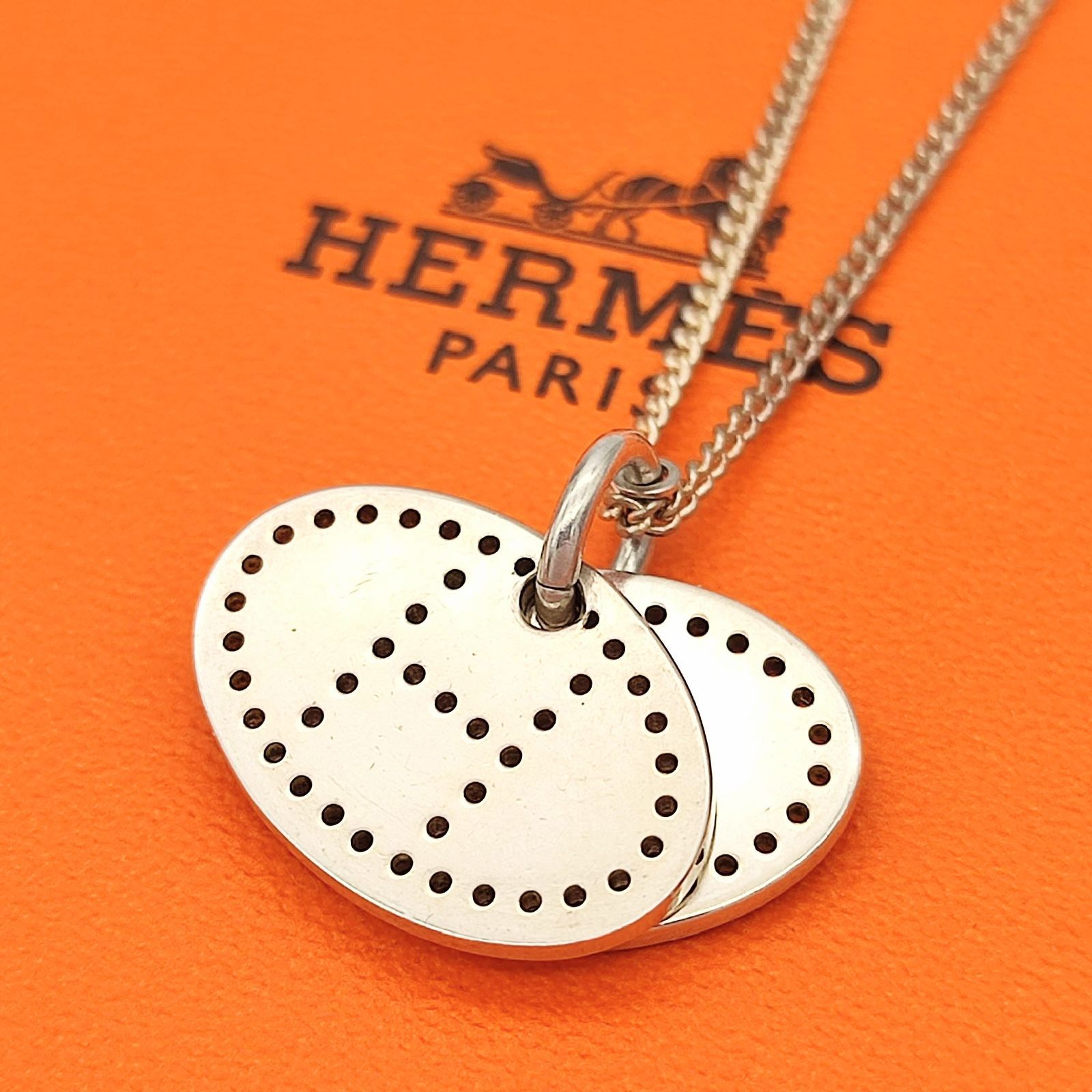 美品】HERMES エルメス エクリプス エブリンネックレス SILVER