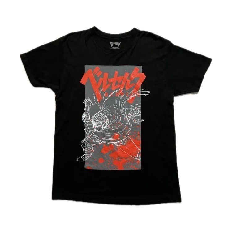 BERSERK ベルセルク プリントTシャツ アニメT ブラック Lサイズ
