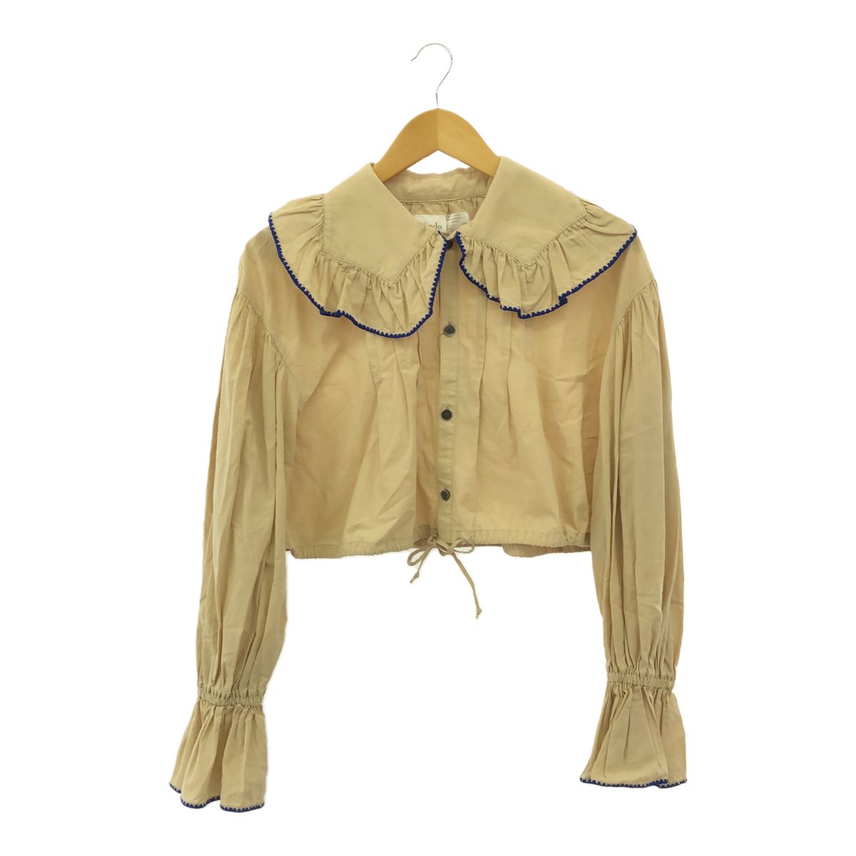 RhodolirioN ロドリリオン サイズ1 23SS CLAM STITCH FRILL BLOUSE