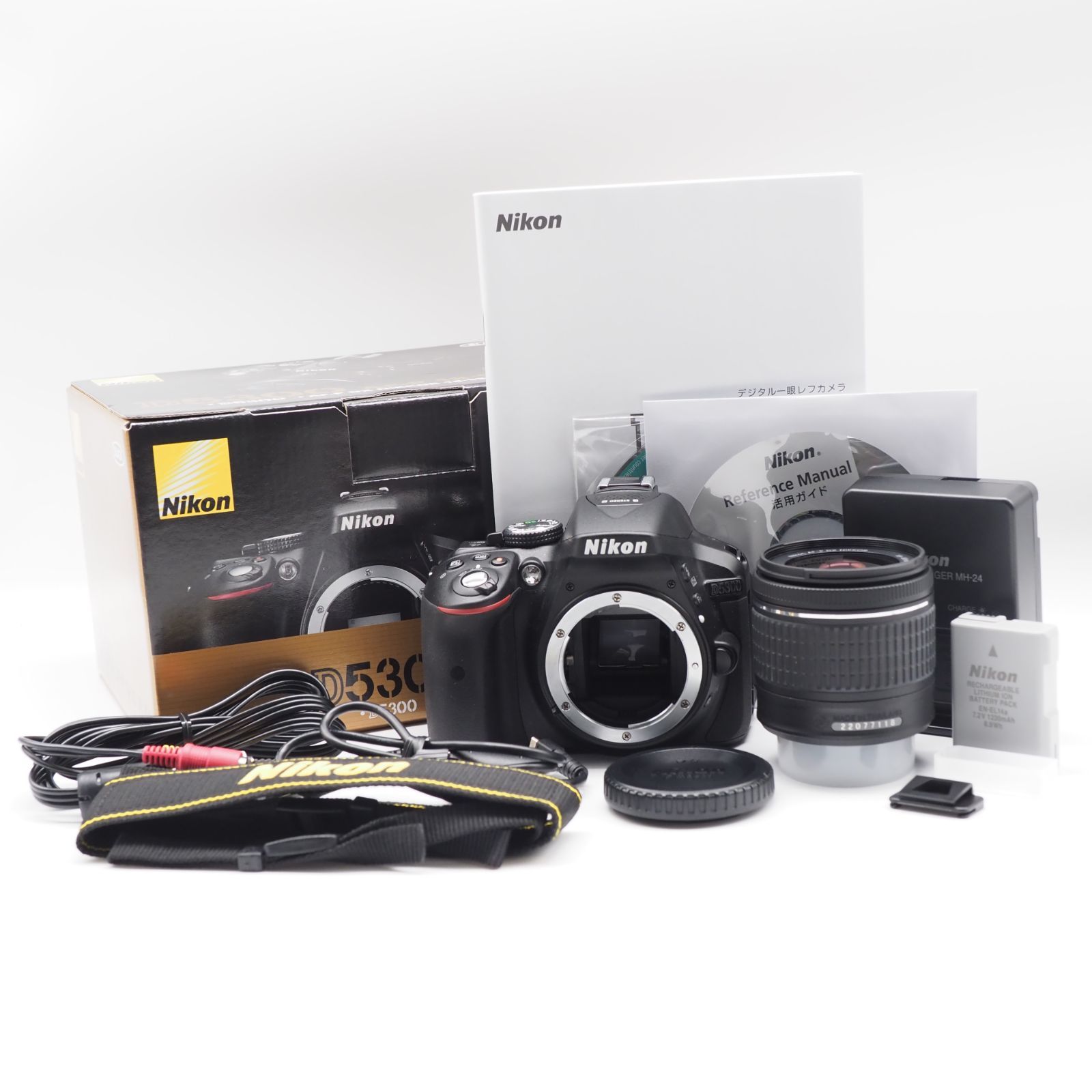 大放出セール】【大放出セール】Nikon デジタル一眼レフカメラ D5300 AF-P 18-55 VR レンズキット ブラック D5300LKP18-55  デジタル一眼カメラ