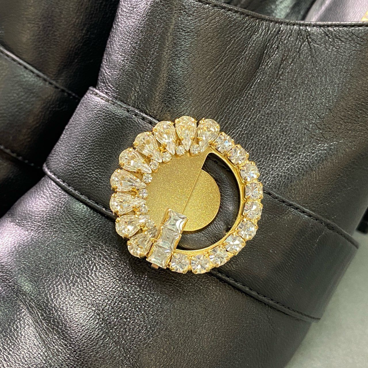 ADEAM 黒 ビジュー付きミュール　サイズ38 ADEAM 黒 ビジュー付きミュールサイズ38