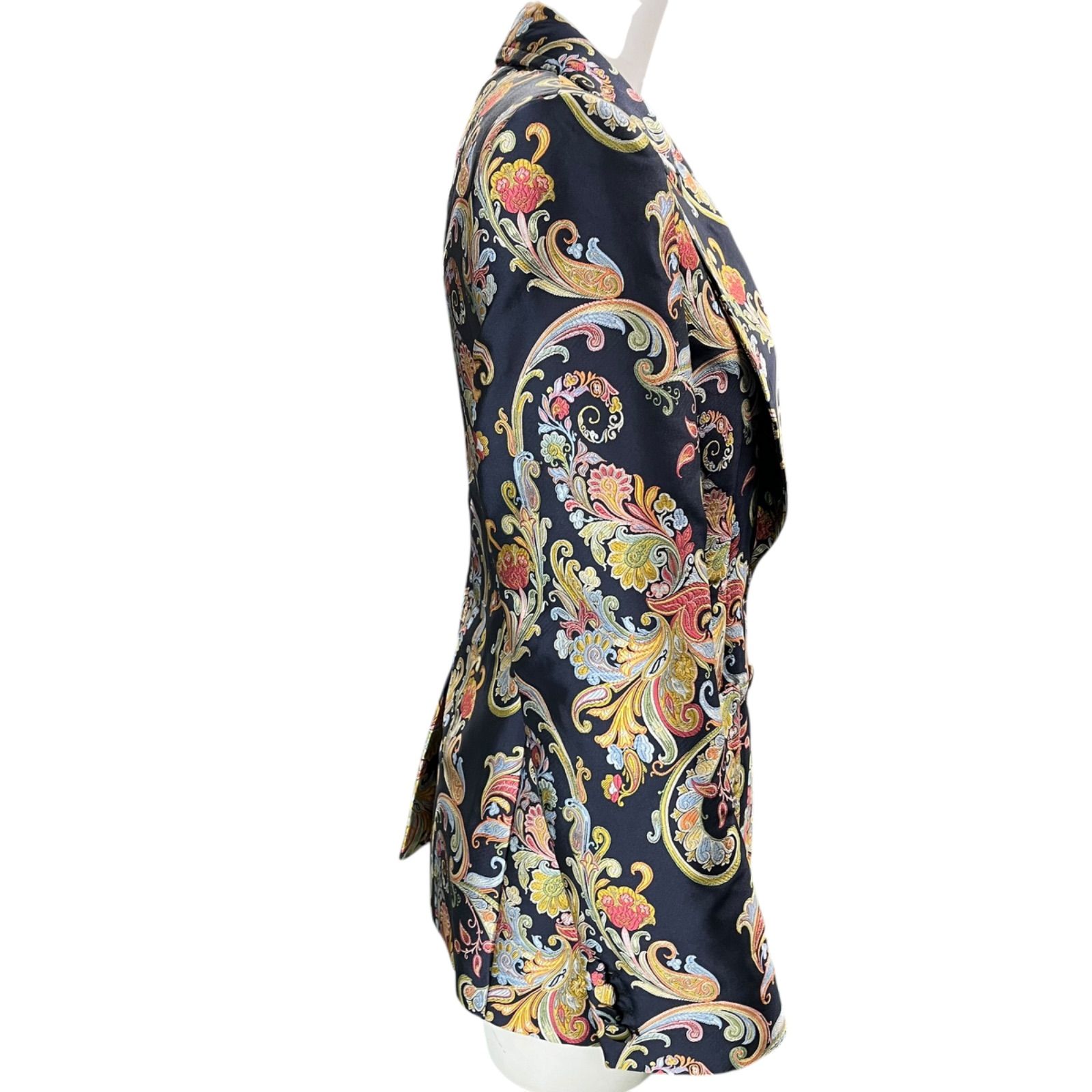 美品 エトロ ETRO 豪華総刺繍ペイズリー柄 テーラド ジャケット